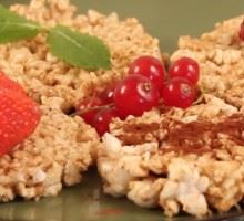 Galettes de riz soufflé à la pomme