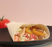 Tortillas au poulet et poivrons
